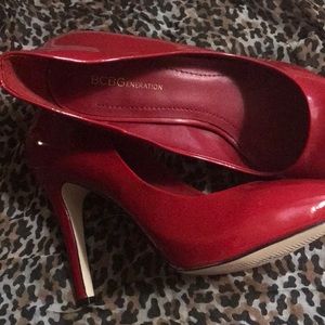 BCBG Red Pumps